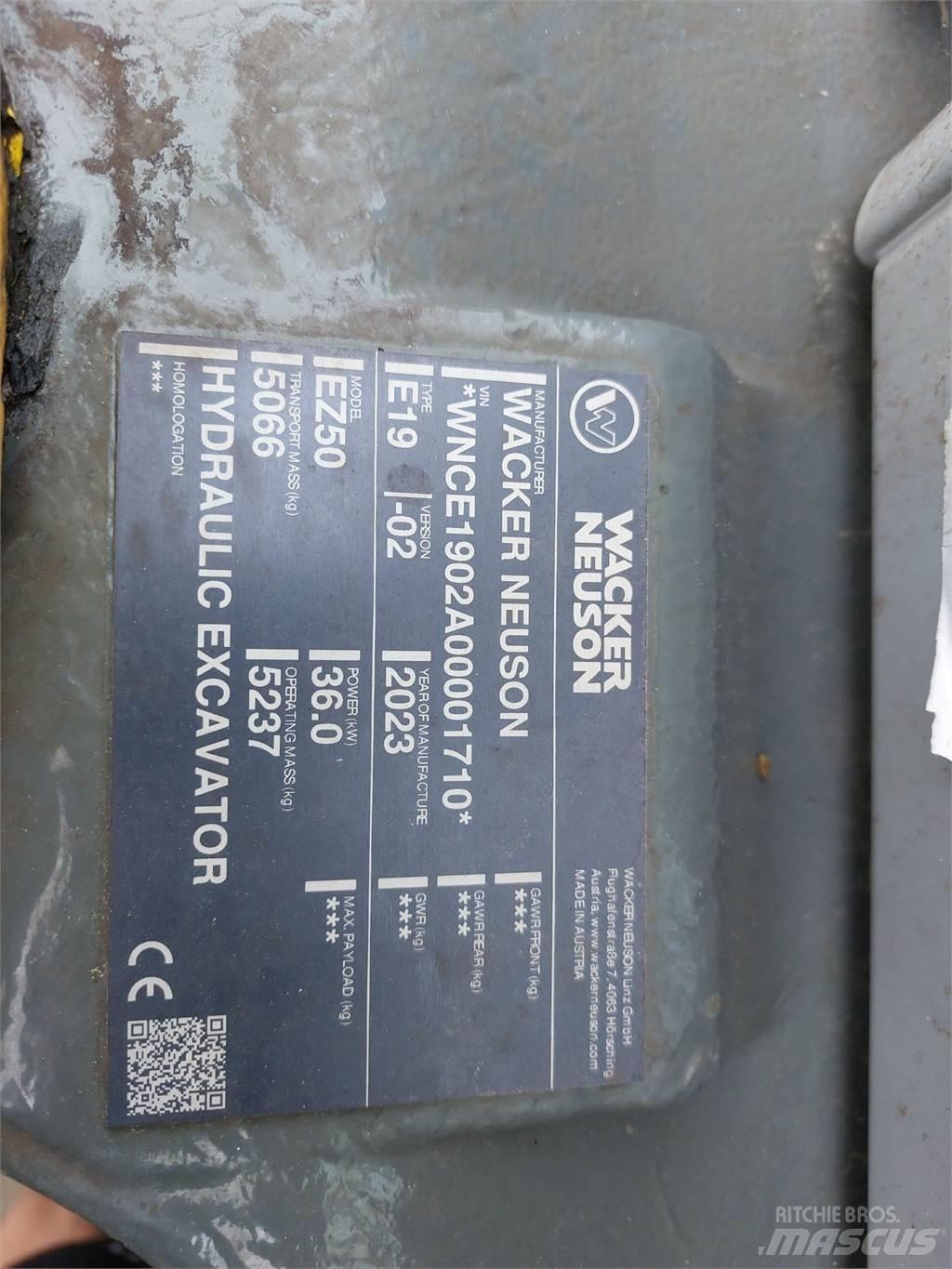 Wacker Neuson EZ50 Koparki gąsienicowe