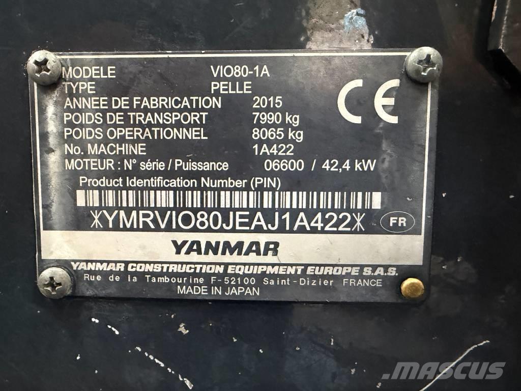 Yanmar Vio 80-1A Midikoparki  7t - 12t