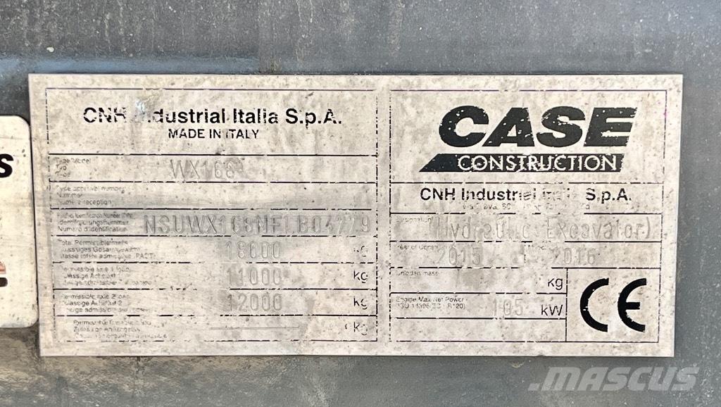 CASE WX 168 Koparki kołowe
