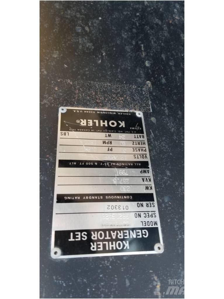 Kohler 230 KW Agregaty prądotwórcze inne