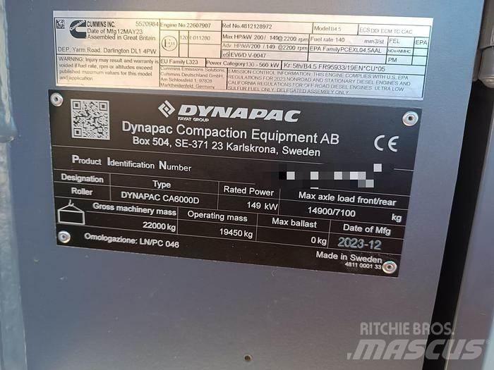 Dynapac CA6000D Holowane walce wibracyjne