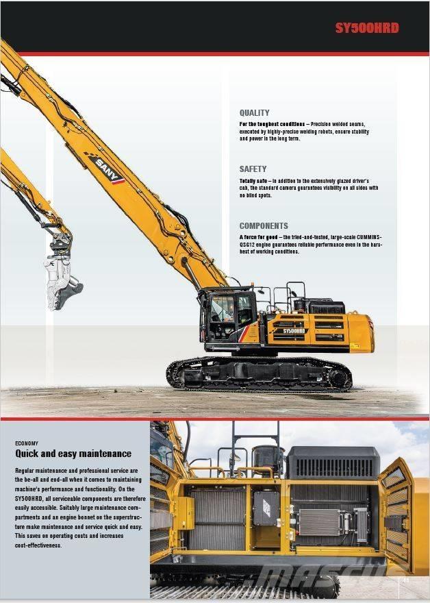 Sany SY500 HRD Koparki wyburzeniowe