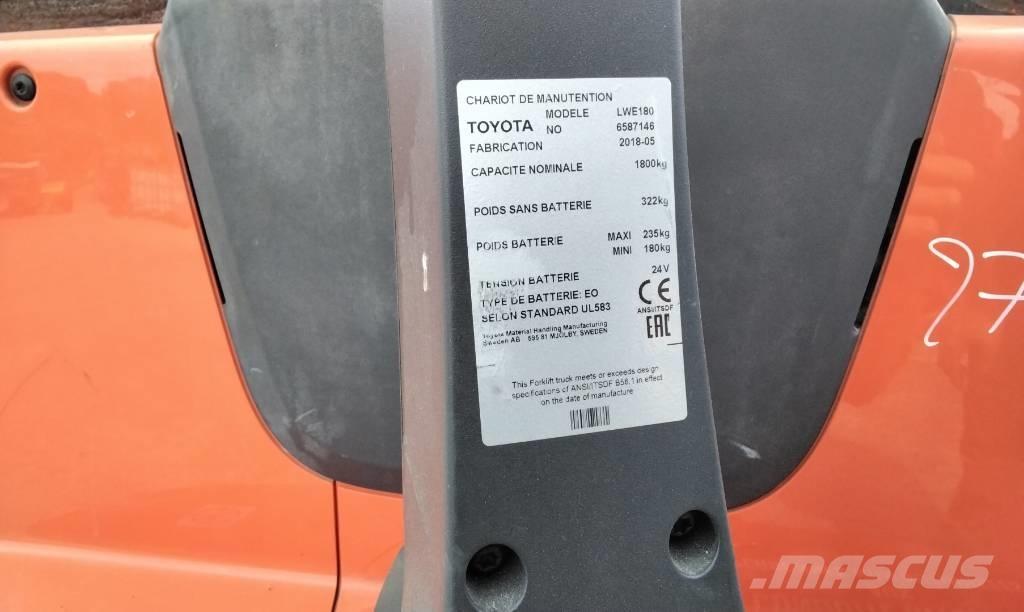Toyota LWE 180 Wózki widłowe unoszące