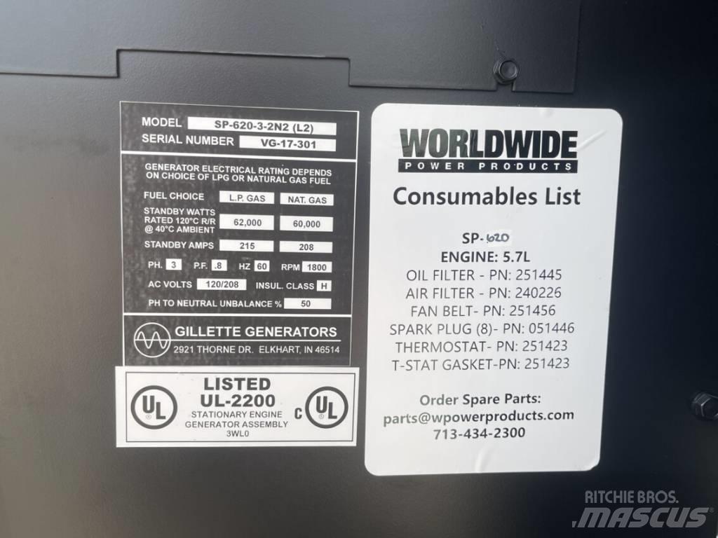  GILLETTE  SP-620 Agregaty prądotwórcze Diesla