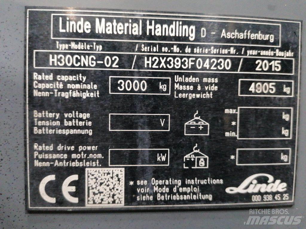 Linde H30CNG-02 Wózki LPG