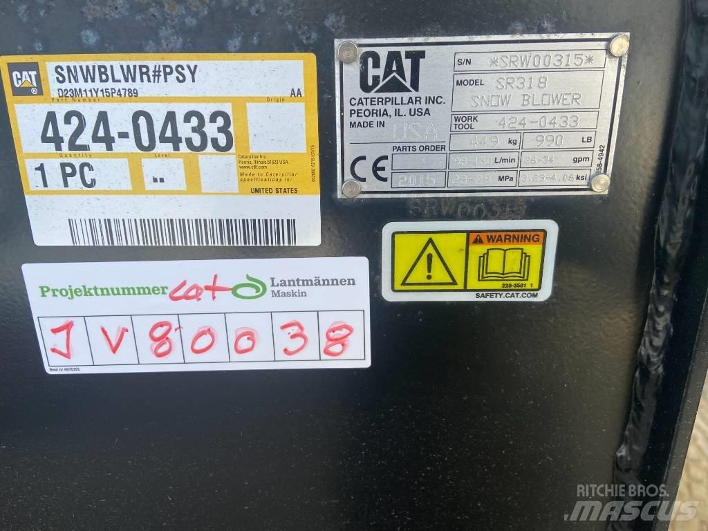 CAT SR318 SNÖ SLUNGA Pługi wirnikowe