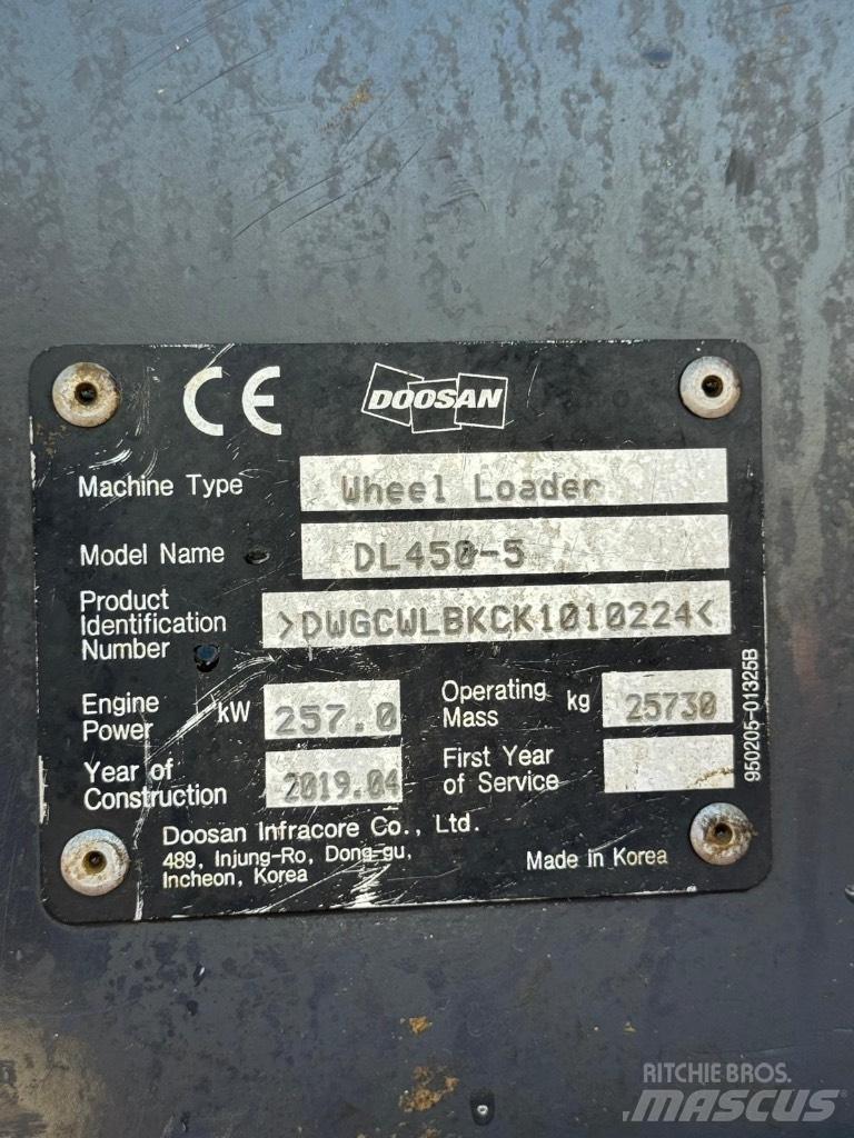 Doosan DL 450-5 Ładowarki kołowe