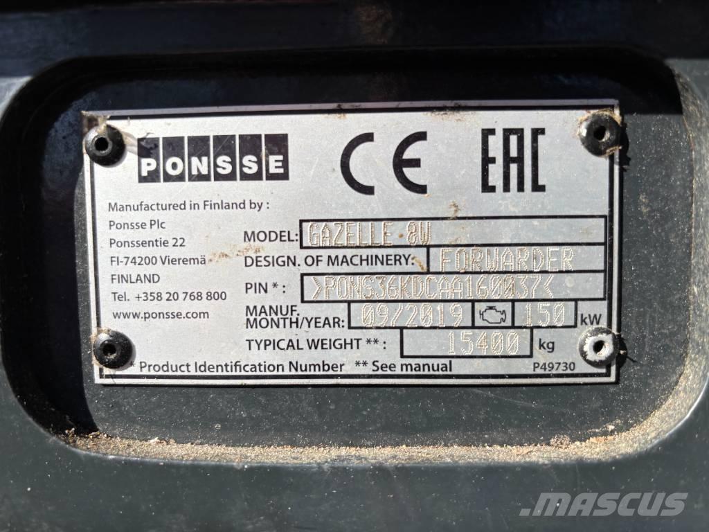 Ponsse GAZELLE 8W Harwardery