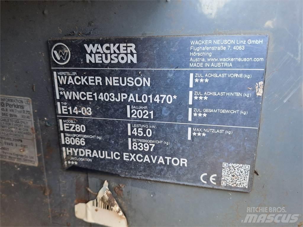 Wacker Neuson EZ80 Koparki gąsienicowe