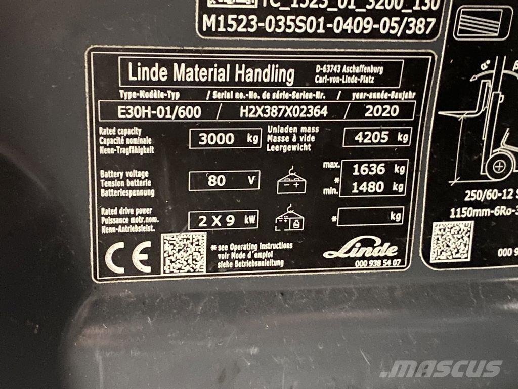 Linde E30H-01/600 Wózki elektryczne