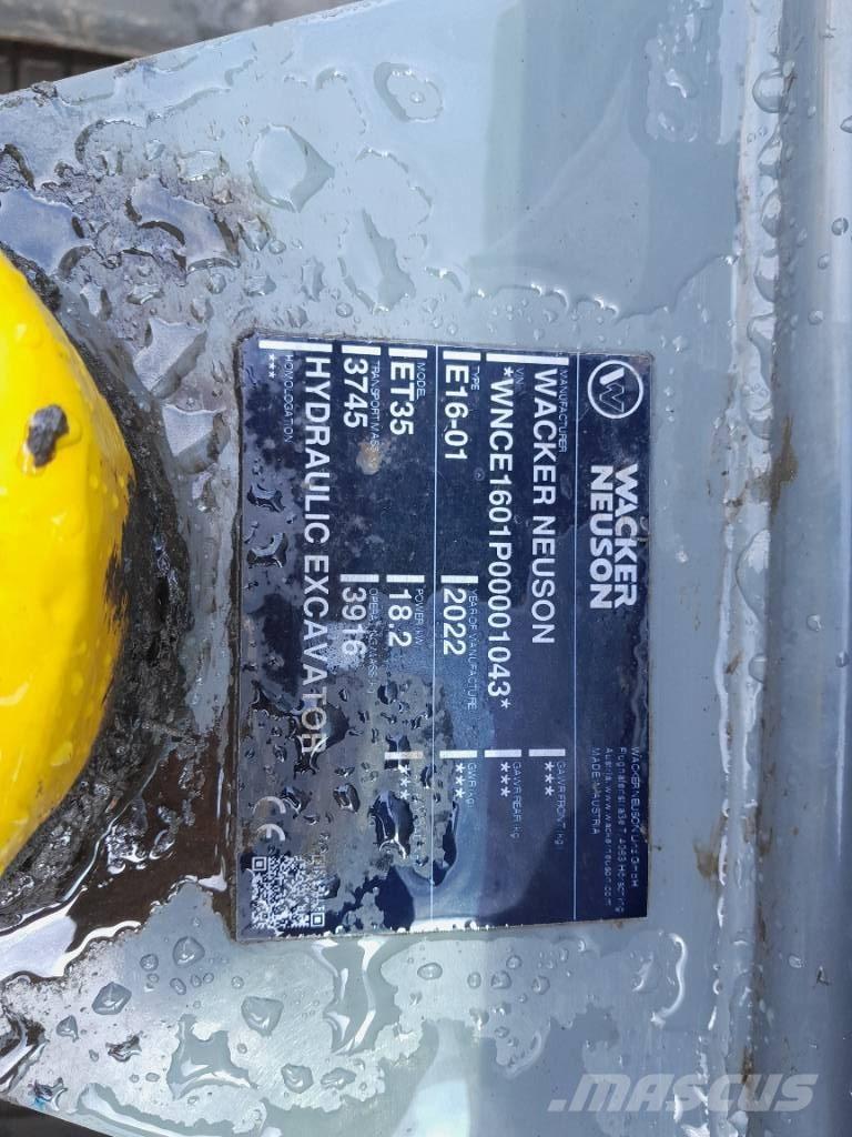 Wacker Neuson ET 35 Koparki gąsienicowe