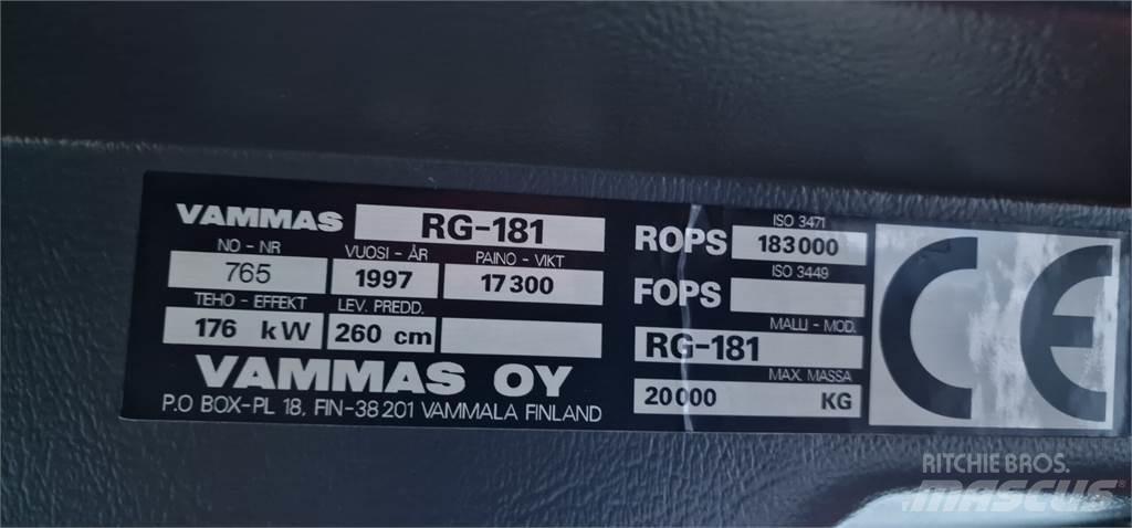 Vammas RG181 Równiarki