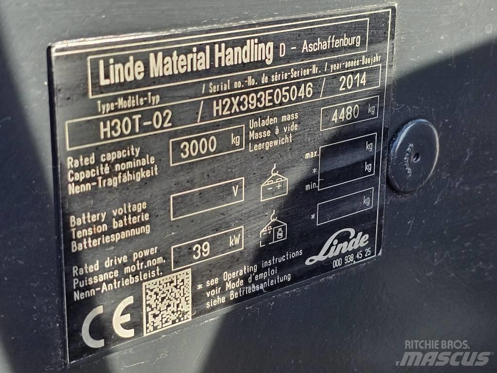 Linde H30T-02 Wózki LPG