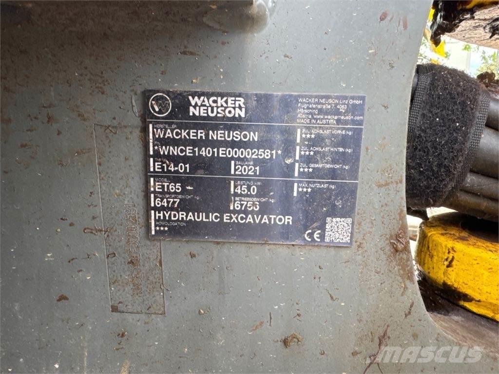 Wacker Neuson ET65 Koparki gąsienicowe