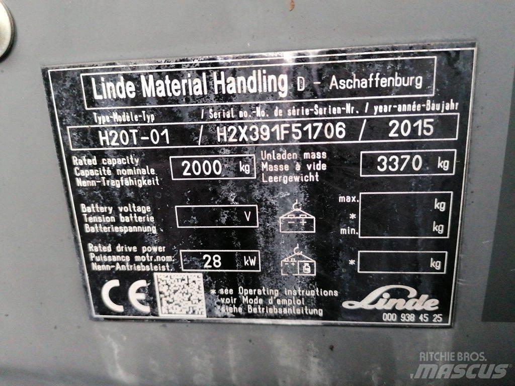 Linde H20T-01 Wózki LPG