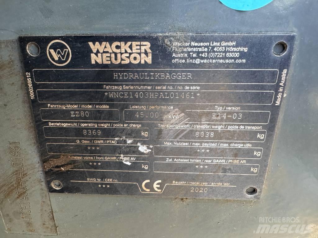 Wacker Neuson EZ80 Koparki gąsienicowe