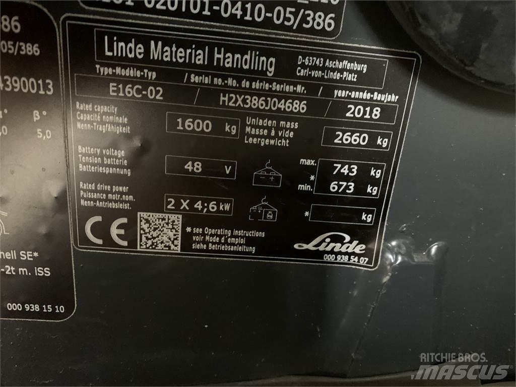 Linde E16C Wózki elektryczne