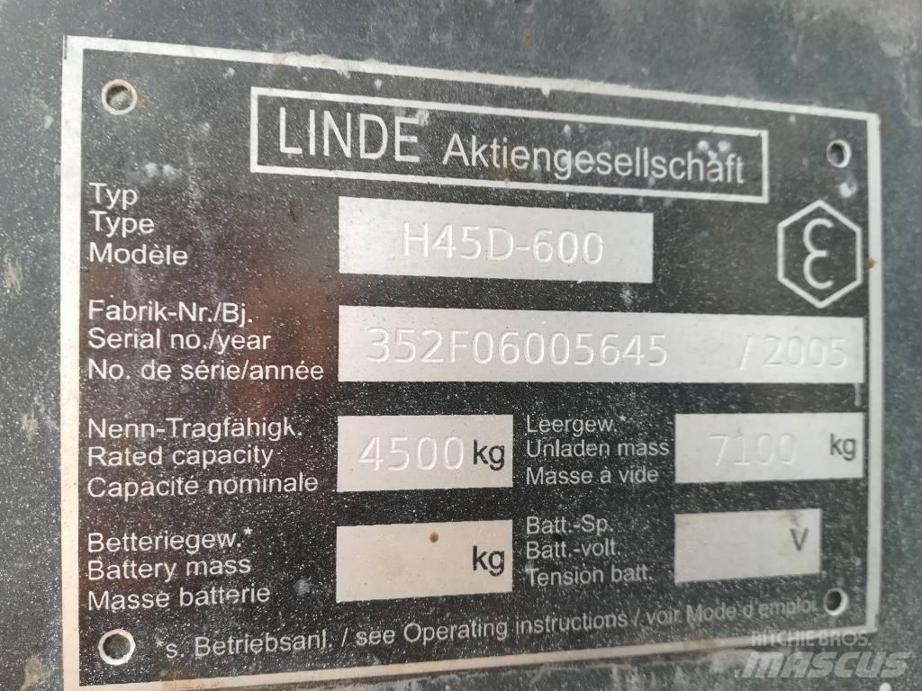 Linde H 45 D 600 Wózki Diesla