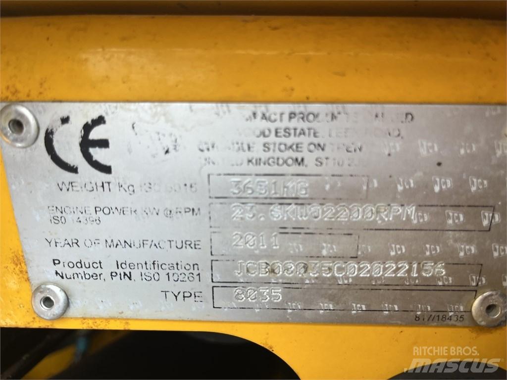 JCB 8035 ZTS Minikoparki