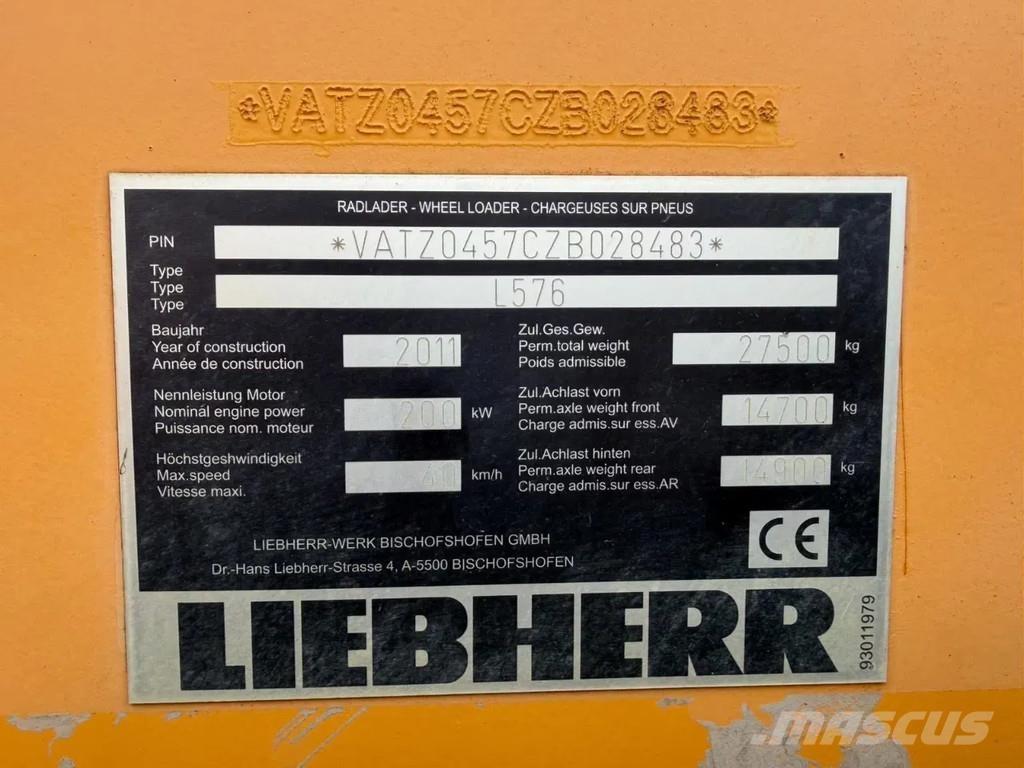 Liebherr L576 Ładowarki kołowe
