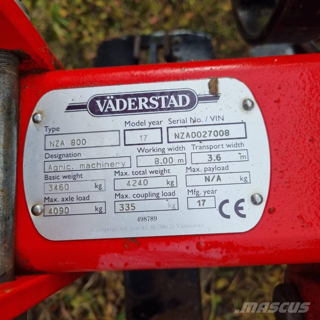Väderstad NZA800 Kultywatory