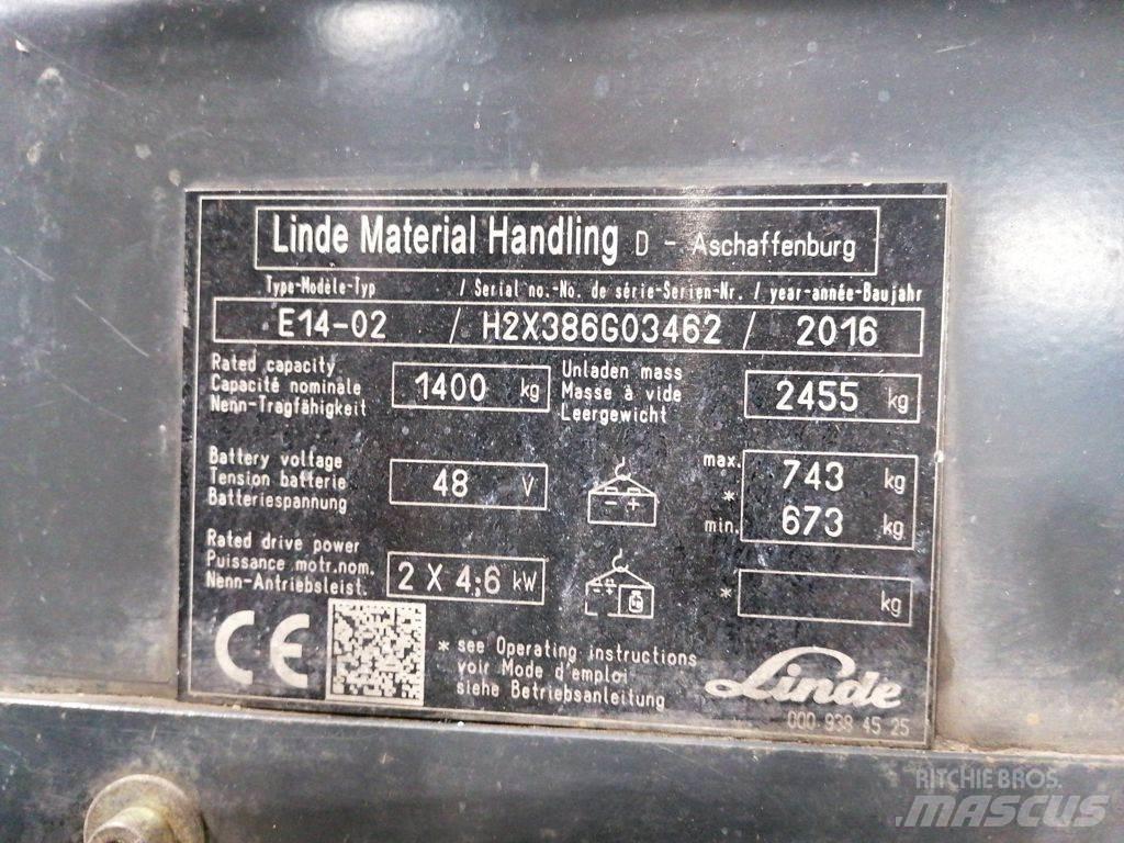 Linde E14-02 Wózki elektryczne