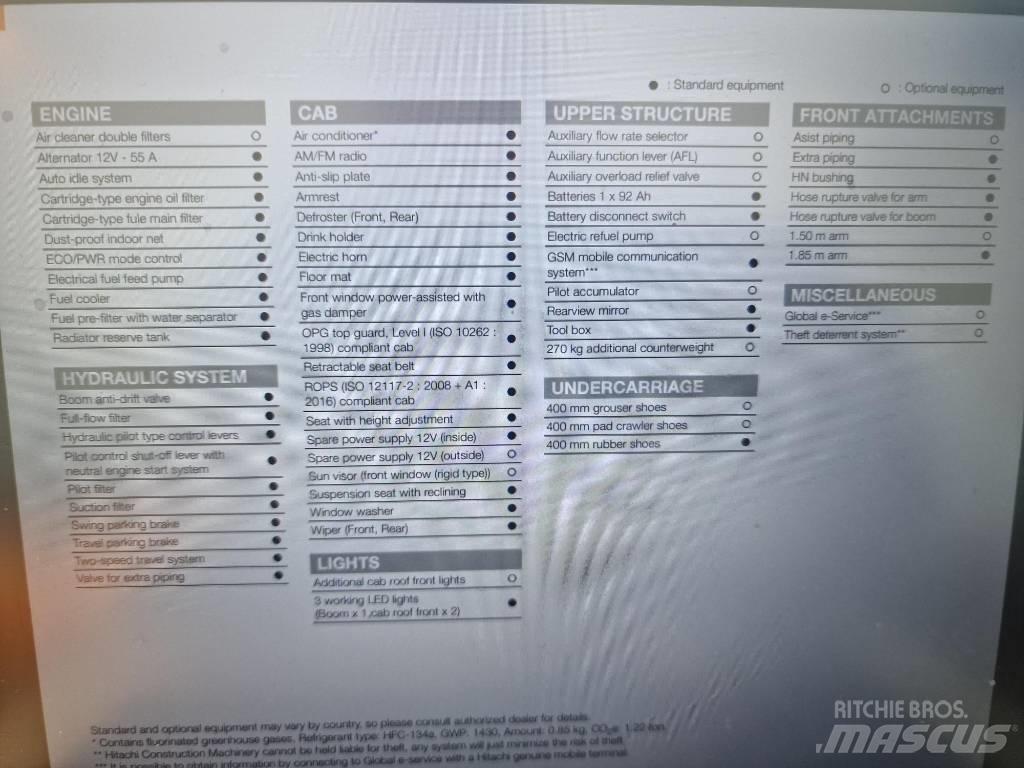 Hitachi ZX65USB-6 Minikoparki