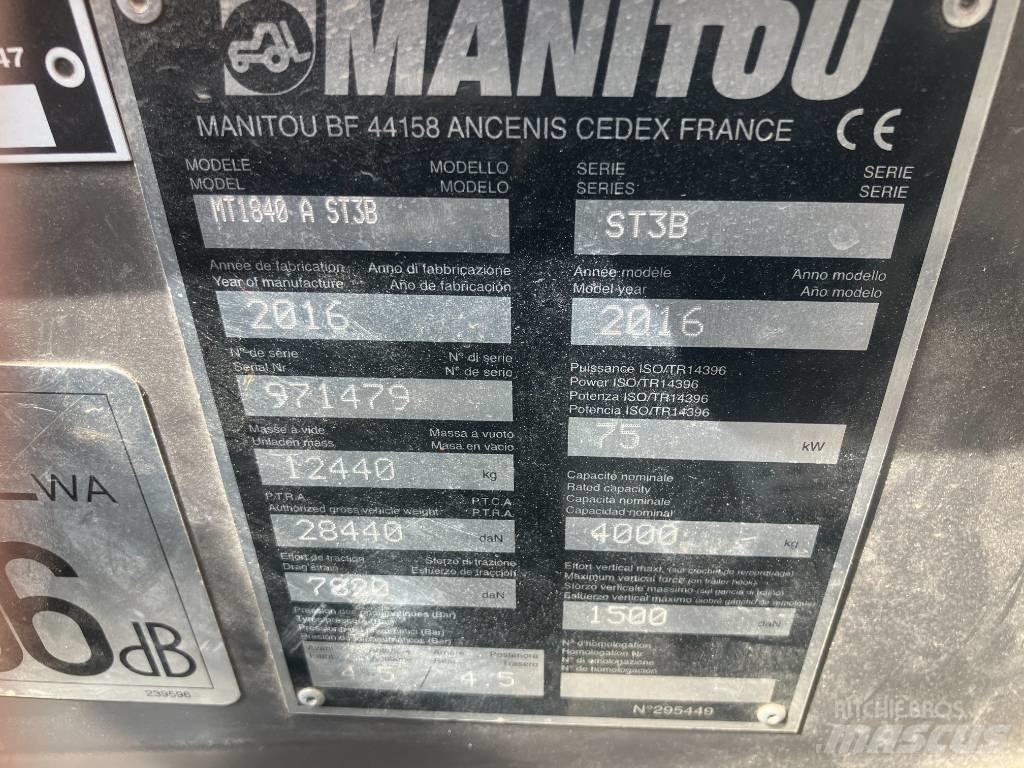 Manitou MT 1840 A Ładowarki teleskopowe