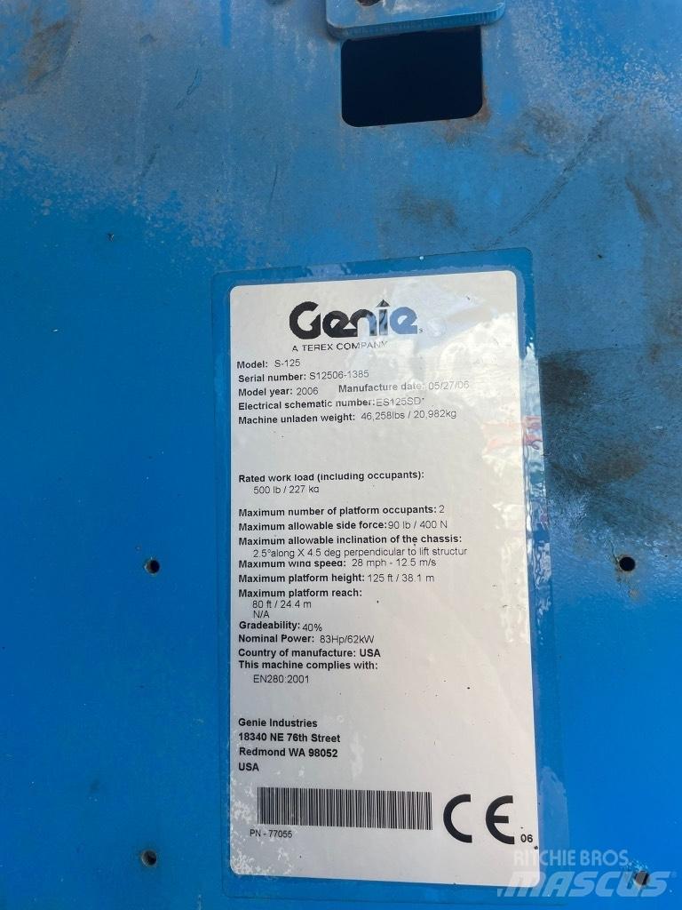 Genie S 125 Podnośniki przegubowe