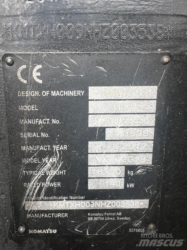 Komatsu 901 Harwestery