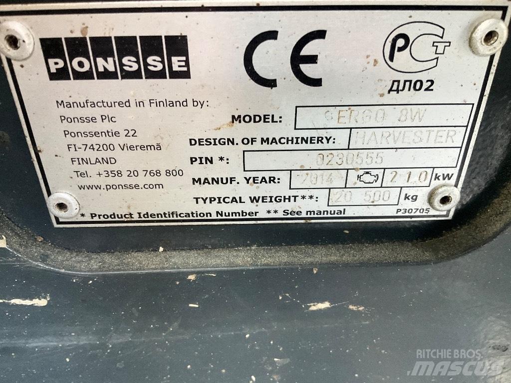 Ponsse Ergo 8W Harwestery