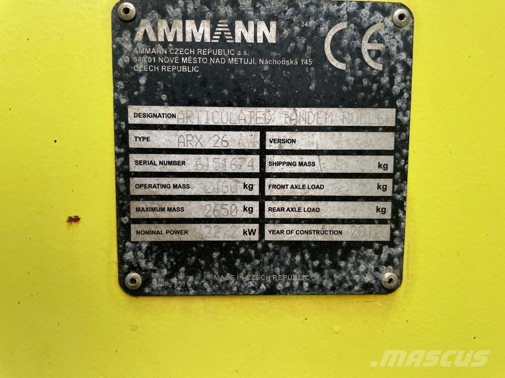 Ammann ARX 26 Walce dwubębnowe