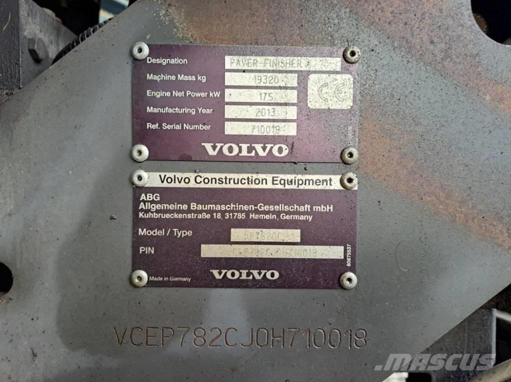 Volvo P 7820 D ABG Rozściełacze do asfaltu