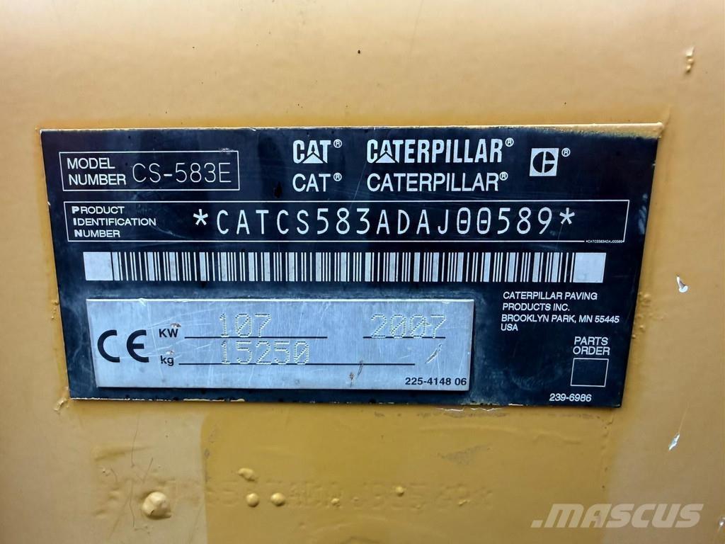 CAT CS583E Walce jednobębnowe