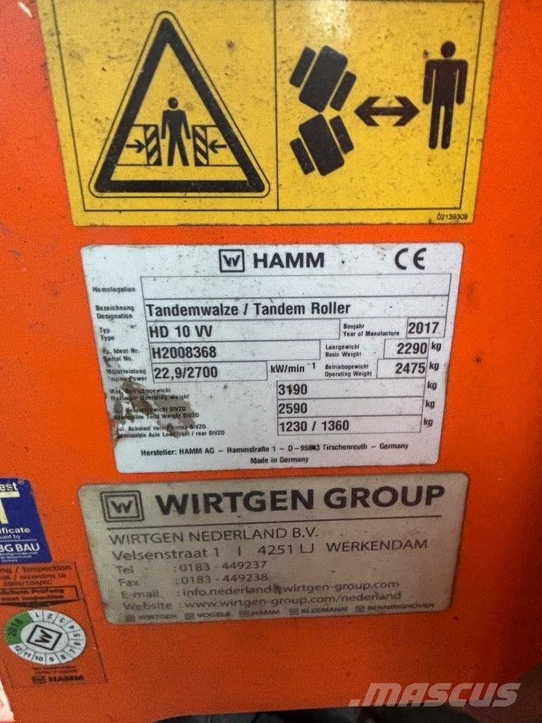 Hamm HD 10 Skrobaki