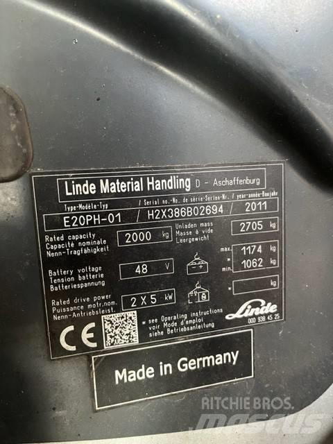 Linde E20 PH-01 Wózki elektryczne