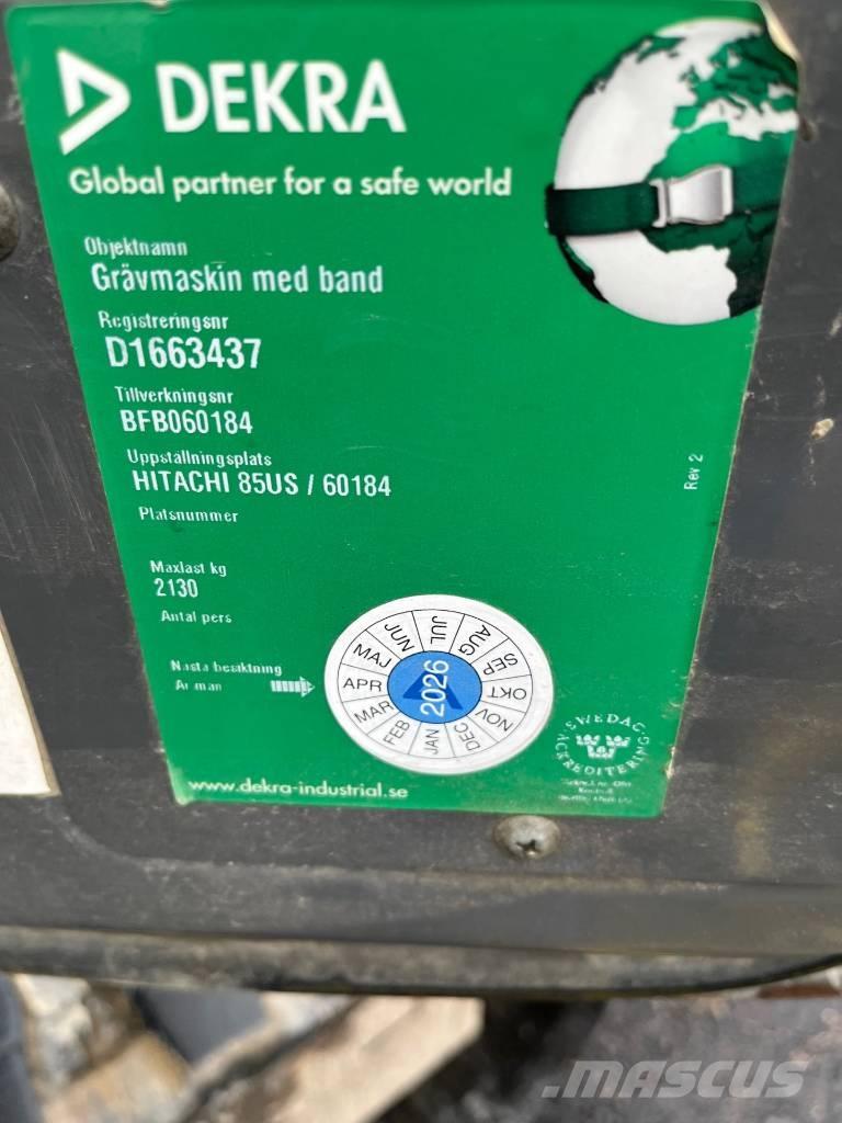 Hitachi ZX 85 US-3 Midikoparki  7t - 12t