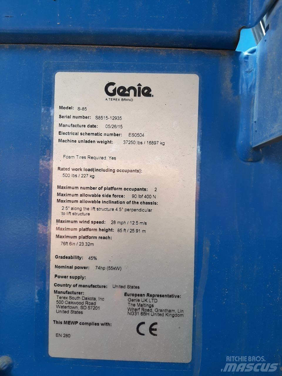 Genie S85 Podnośniki teleskopowe