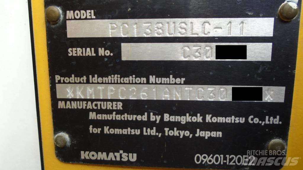 Komatsu PC 138 USLC Koparki gąsienicowe