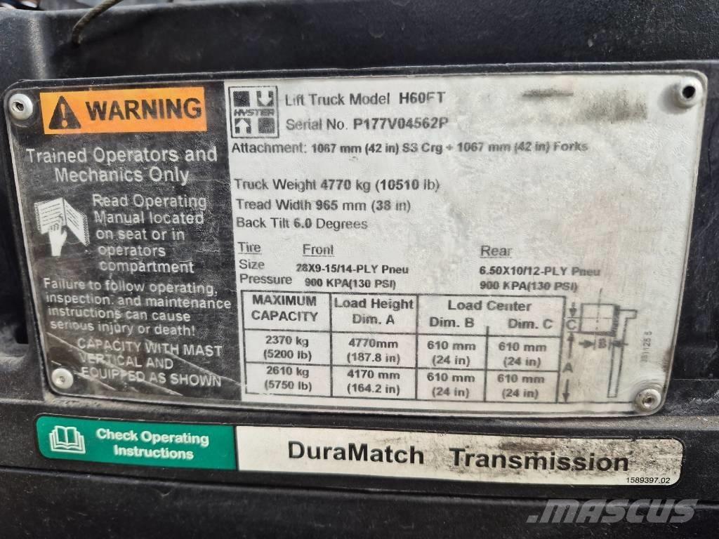 Hyster H 60 FT Wózki widłowe inne