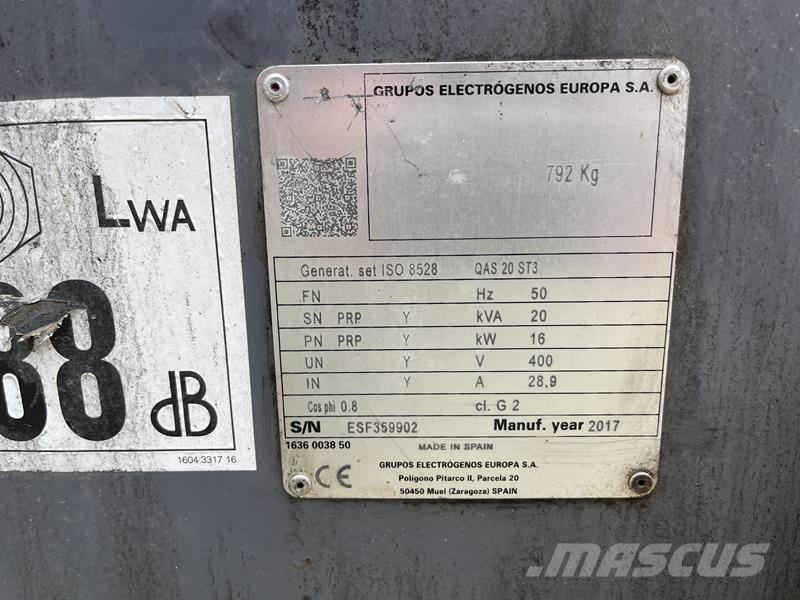 Atlas Copco QAS 20 Agregaty prądotwórcze Diesla