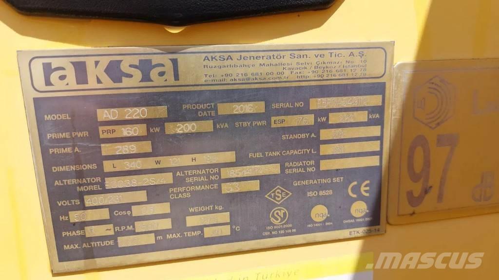 Doosan Aksa AD220 Agregaty prądotwórcze inne