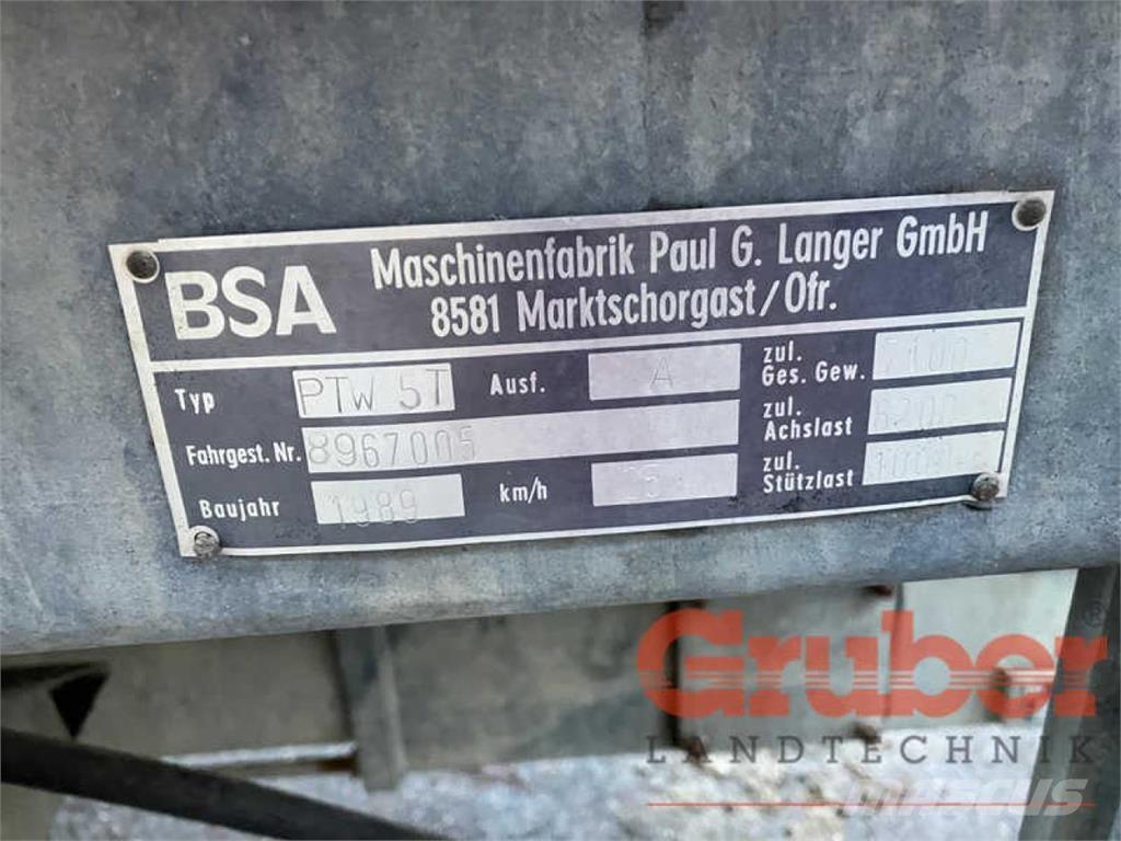 BSA PTW 5 T Cysterny do szlamu