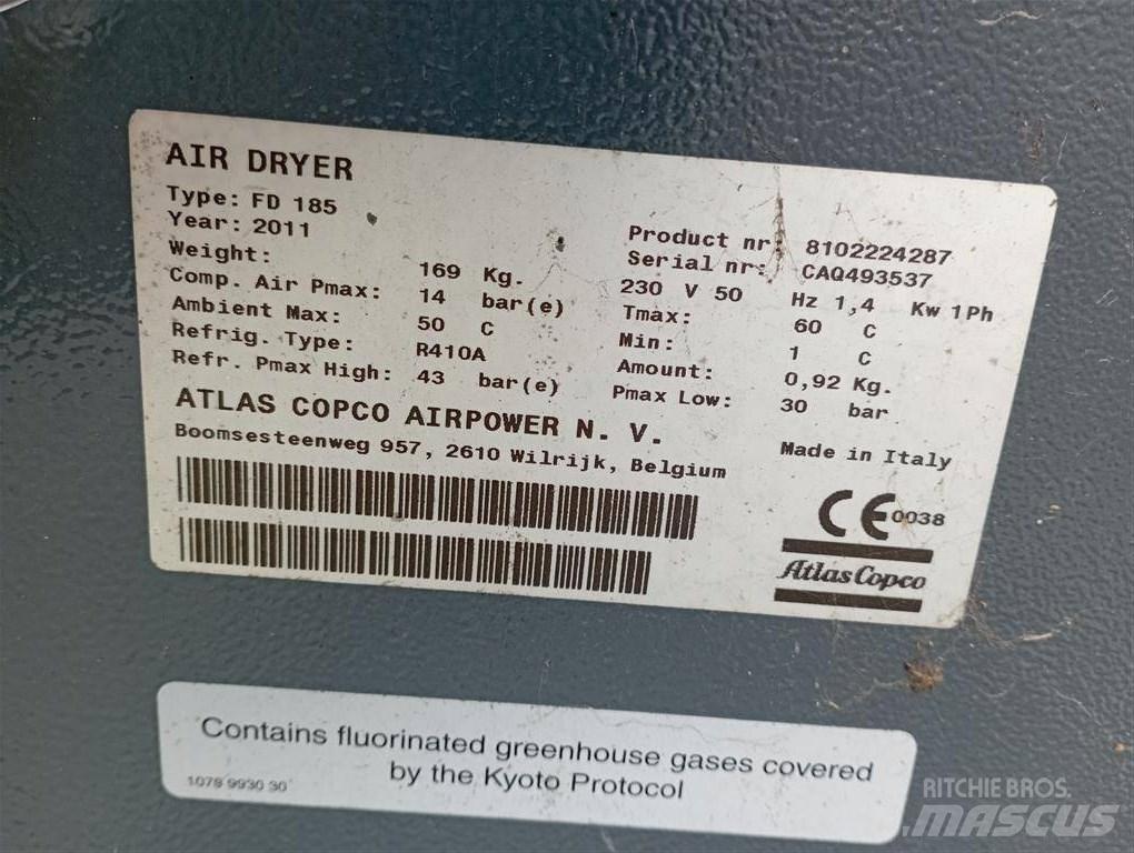 Atlas Copco FD185 Sprężarkowe osuszacze powietrza