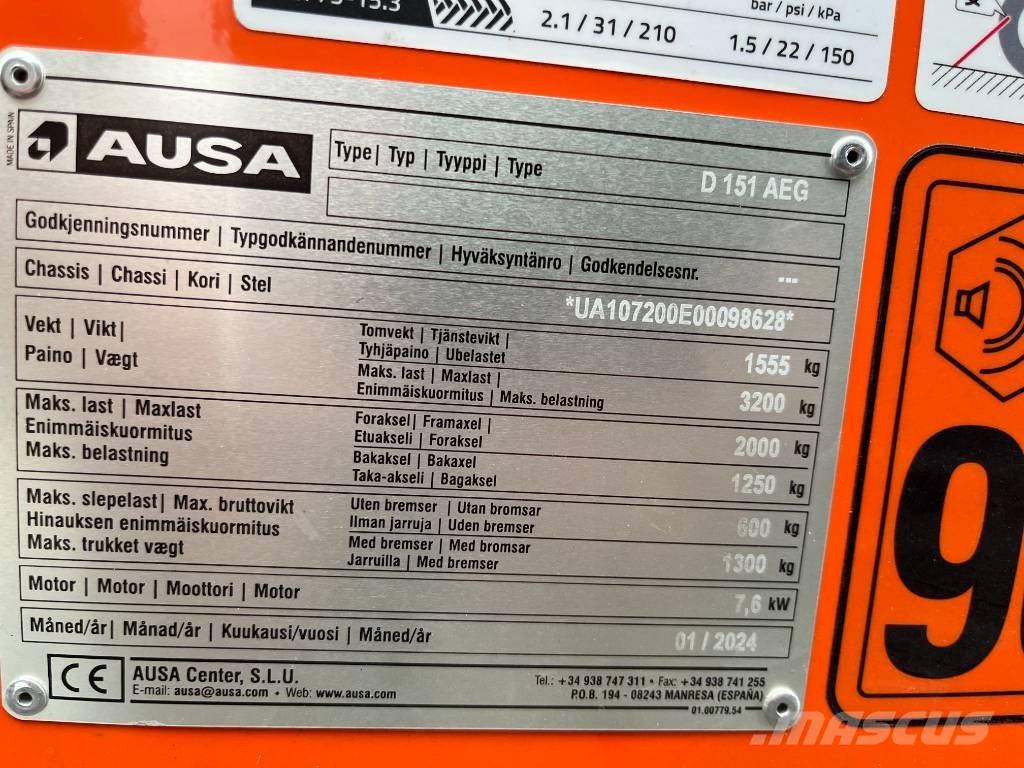 Ausa D151AEG Wozidła kolebkowe