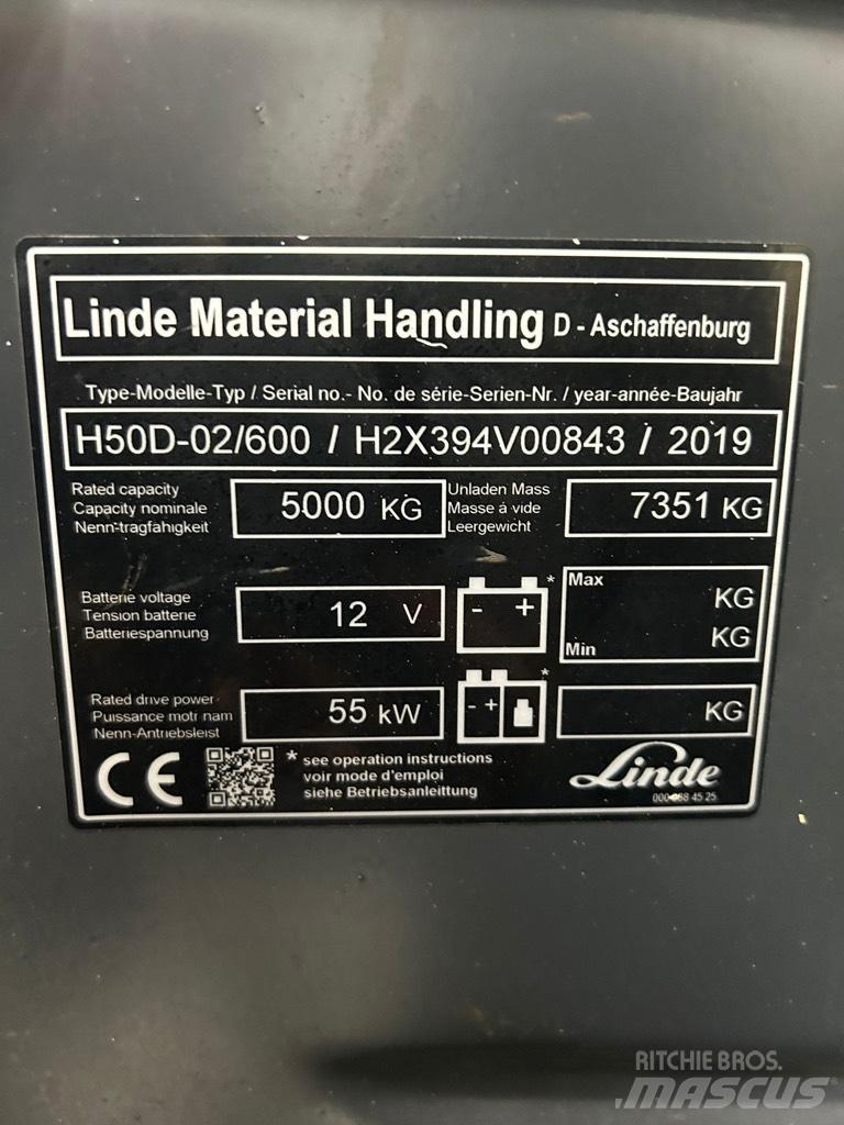 Linde H 50D-02/600 Wózki Diesla
