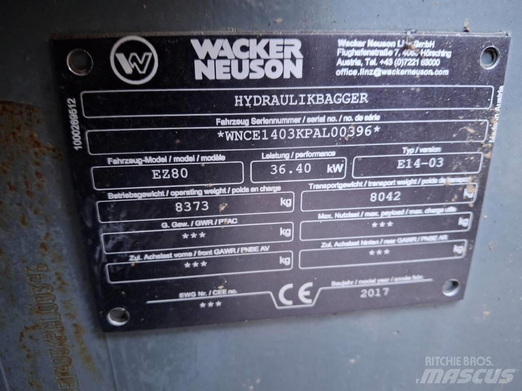 Wacker Neuson EZ 80 Midikoparki  7t - 12t