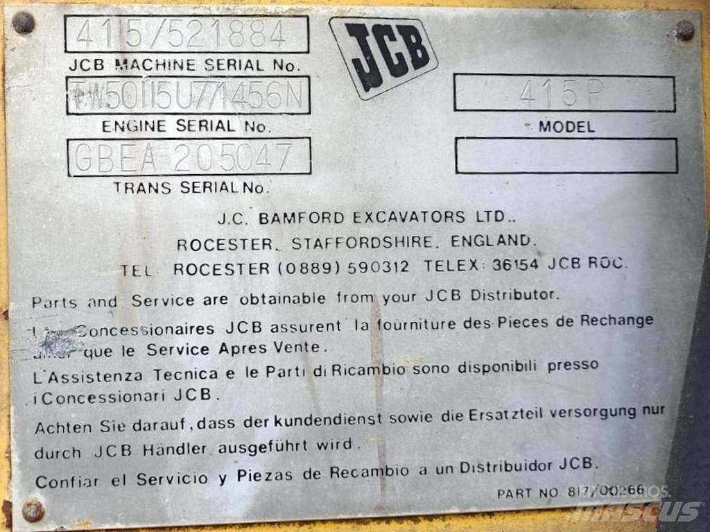 JCB 415P Ładowarki kołowe
