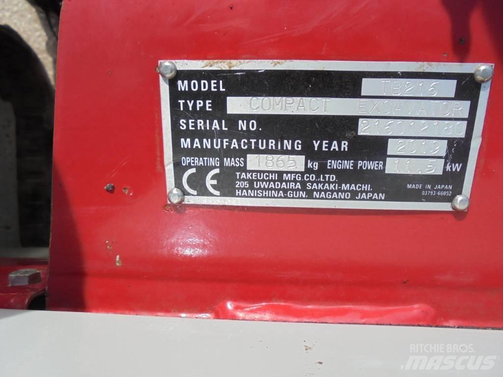 Takeuchi TB216 Minikoparki