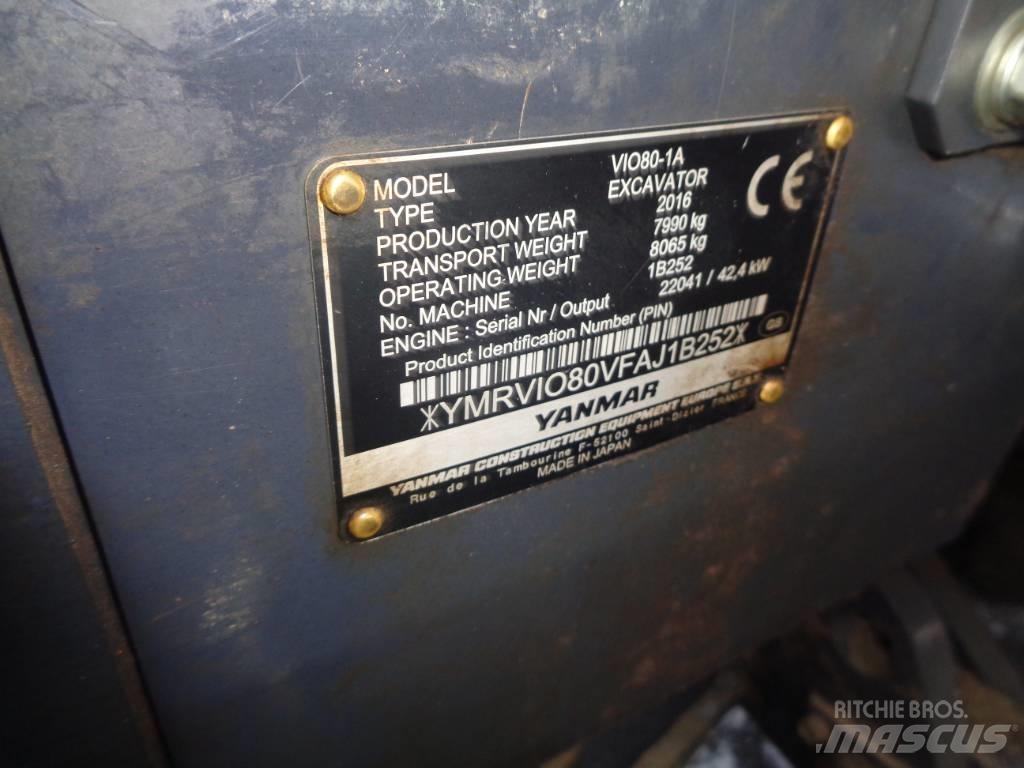 Yanmar Vio 80 Koparki gąsienicowe